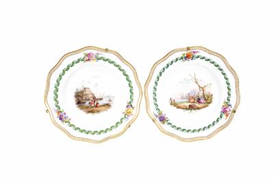 Zwei Teller, Meissen, 19. Jahrhundert - Schmuck, Kunst und Antiquitäten