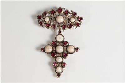 Anhänger mit Kreuz, wohl Frankreich, Ende 18. Jahrhundert - Schmuck, Kunst & Antiquitäten