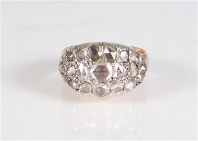 Diamantrautendamenring - Jewellery, antiques and art