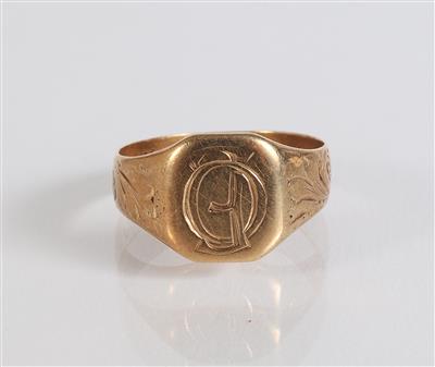 Monogramm Ring, 1920er Jahre - Gioielli, arte e antiquariato