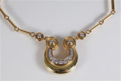 Brillantcollier zus. ca. 1,40 ct - Jewellery, antiques and art