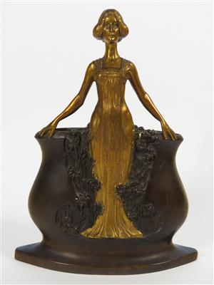 Figurale Jugendstilvase, Charles Korschann (Brno 1872-1943), um 1900 - Gioielli, arte e antiquariato