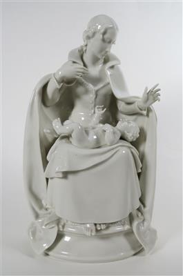 Mutter (Madonna) mit Kind, Hutschenreuther, Selb, um 1940/60 - Klenoty, umění a starožitnosti