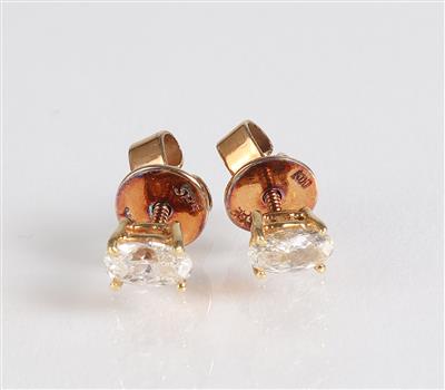 2 Diamantohrstecker zus. ca. 0,70 ct - Jewellery, antiques and art