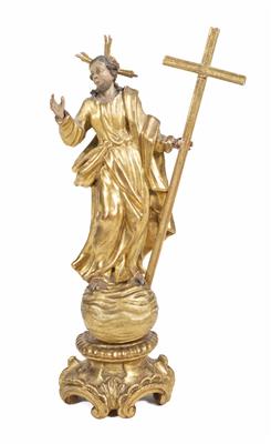 Der auferstandene Christus auf Erdkugel stehend, Alpenländisch, um 1700 - Jewellery, antiques and art