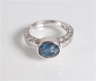 Diamant Damenring zus. ca. 1 ct - Jewellery, antiques and art
