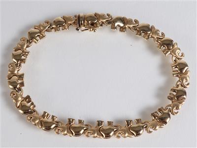 Fassonarmkette "Elefanten" - Jewellery, antiques and art
