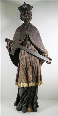 Heiliger Nepomuk, wohl 18. Jahrhundert - Schmuck, Kunst & Antiquitäten