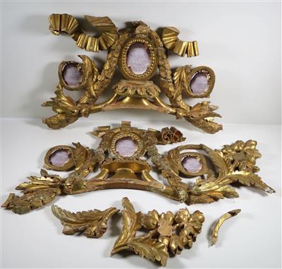 Paar klassizistische Altaraufsatzteile oder Supraporten, 1. Hälfte 19. Jahrhundert - Jewellery, antiques and art