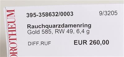 Rauchquarzdamenring - Jewellery, antiques and art