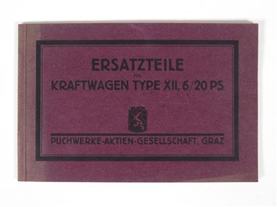 Ersatzteil-Katalog für den Kraftwagen Type XII, 6/20 PS - Jewellery, antiques and art