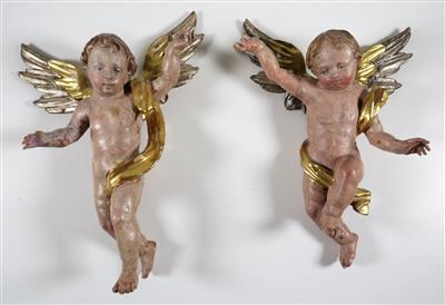 Paar Barockengel, um 1800 - Gioielli, arte e antiquariato