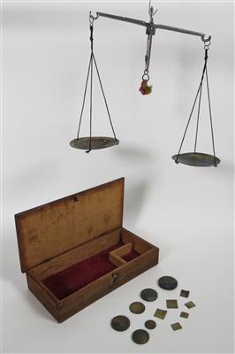 Englische Apothekerwaage, 18./19. Jahrhundert - Jewellery, antiques and art