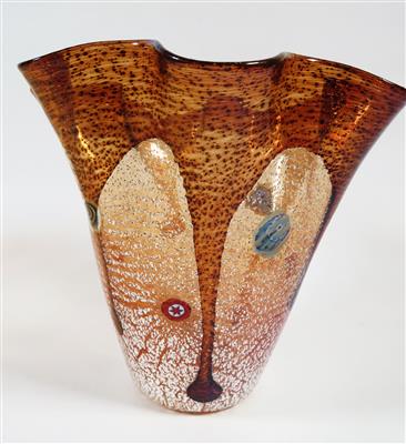 Fazzoletto-Vase, Nason glass collection, Murano - Klenoty, umění a starožitnosti