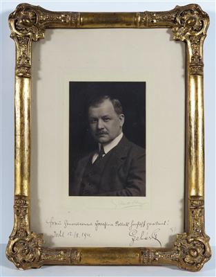 Porträt-Foto und Autograph Franz Lehar (Komárom 1870-1948Bad Ischl) - Klenoty, umění a starožitnosti