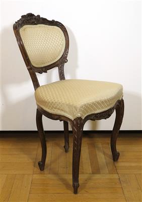 Sessel im Rokokostil, um 1860 - Schmuck, Kunst & Antiquitäten