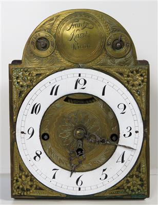 Josefinisches Uhrwerk einer Wanduhr - bezeichnet Frantz Karst Wien, um 1780/1800 - Schmuck, Kunst & Antiquitäten