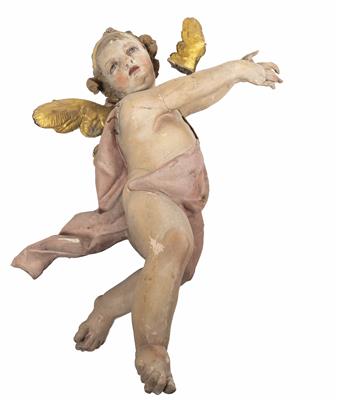 Schwebender Engel, Süddeutsch, um 1760/80 - Schmuck, Kunst & Antiquitäten