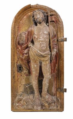 Tabernakeltüre - Christus als Auferstandener, Spanien, 16. Jahrhundert - Klenoty, umění a starožitnosti
