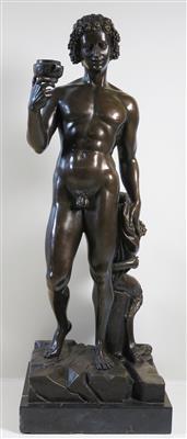 Bacchus, Frankreich um 1900, nach der Marmorstatue von Michelangelo (1475-1564), Original im Bargello, Florenz - Schmuck, Kunst & Antiquitäten
