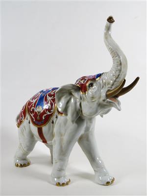 Elefant, Rudolstadt, Volkstedt, 20. Jahrhundert - Gioielli, arte e antiquariato