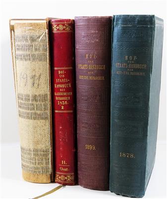 Konvolut von vier Bänden Hof- und - Schmuck, Kunst & Antiquitäten