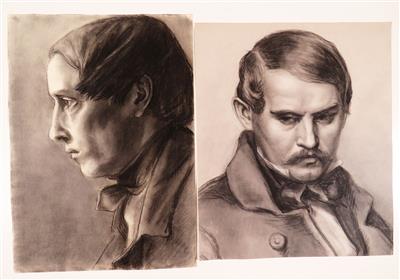 Zwei Zeichnungen, 19. Jahrhundert - Gioielli, arte e antiquariato