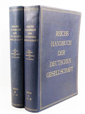 "Reichshandbuch der Deutschen Gesellschaft. Das Handbuch (Lexikon) der Persönlichkeiten in Wort und Bild" - Jewellery, Works of Art and art