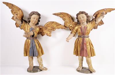 Paar stehende Engel im Stil des Frühbarocks - Gioielli, arte e antiquariato