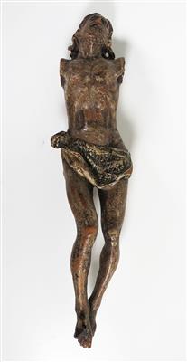 Christus im Dreinageltypus, 17. Jahrhundert - Schmuck, Kunst & Antiquitäten