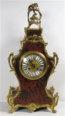 Französische Boulle-Uhr, bezeichnet L. Marti et Cie, 4. Viertel 19. Jahrhundert - Schmuck, Kunst & Antiquitäten