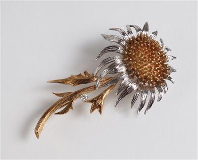 Brillant Brosche "Blume" - Gioielli, arte e antiquariato
