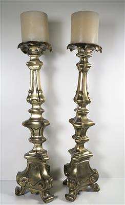 Paar Kerzenleuchter im Barockstil, 19. Jahrhundert - Jewellery, Works of Art and art