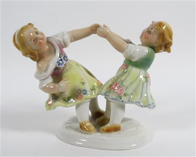 Tanzende Mädchen, Porzellanfabrik Karl Ens, Volkstedt-Rudolstadt, 20. Jahrhundert - Schmuck, Kunst & Antiquitäten