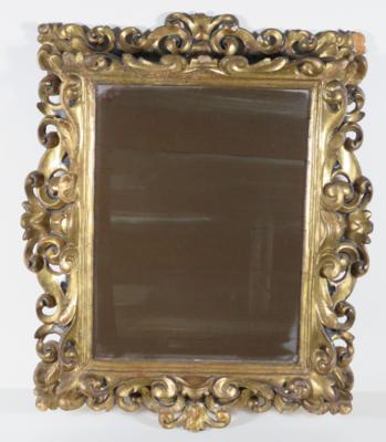 Bilder- oder Spiegelrahmen im Barockstil, Italien, 19. Jahrhundert - Schmuck, Kunst & Antiquitäten