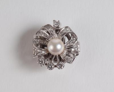 Brillant Perlkettenschließe zus. ca. 0,20 ct - Schmuck, Kunst & Antiquitäten