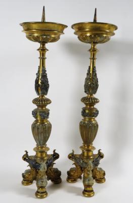 Paar klassizistische Kerzenständer, 19. Jahrhundert - Schmuck, Kunst & Antiquitäten