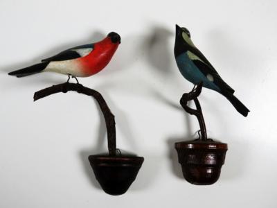 Paar Singvögel, in Viechtauer Art, 19./20. Jahrhundert - Jewellery, Works of Art and art