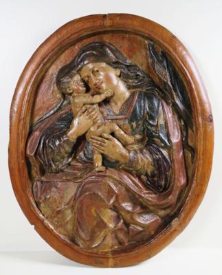 Madonna mit Kind, Ende 18./Anfang 19. Jahrhundert - Schmuck, Kunst & Antiquitäten