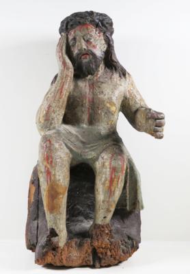 Christus auf der Rast, Alpenländisch, 18./Anfang 19. Jahrhundert - Schmuck, Kunst & Antiquitäten