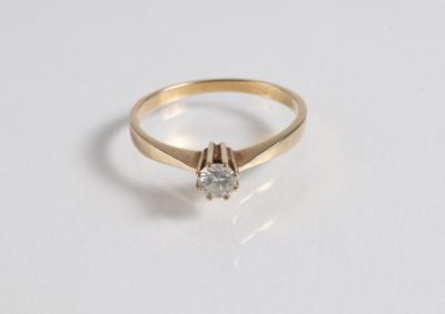 Solitärring ca. 0,25 ct - Jewellery, Works of Art and art