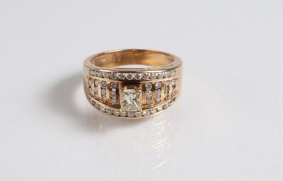 Brillant Diamant Damenring zus. ca. 0,90 ct - Schmuck, Kunst & Antiquitäten