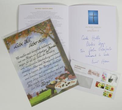Attraktives und herzliches Schreiben eines dankbaren Fan-Ehepaares - From the estate of SEPP FORCHER