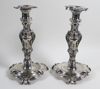 Paar Kerzenleuchter, im Barockstil, um 1900 - Antiques, art and jewellery