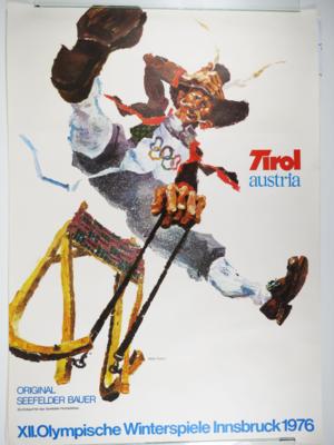 Plakat XII. Olympische Winterspiele 1976 - Antiques, art and jewellery