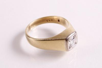 Solitärring 0,41 ct - Antiques, art and jewellery