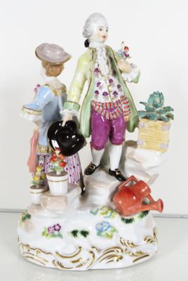 Gärtnergruppe, Entwurf Michel Victor Acier 1768-70, Meissen,1991 - Schmuck, Kunst & Antiquitäten