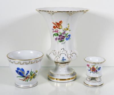 Vase, kleine Sockelvase, Übertopf, Meissen, 2. Hälfte 20. Jahrhundert - Antiques, art and jewellery