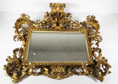 Spiegel im modifizierten Florentiner Barockstil, 19. Jahrhundert - Schmuck, Kunst & Antiquitäten