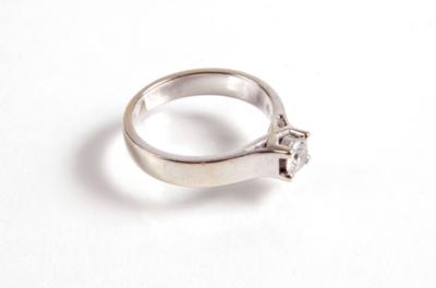 Solitärring 0,30 ct - Antiques, art and jewellery